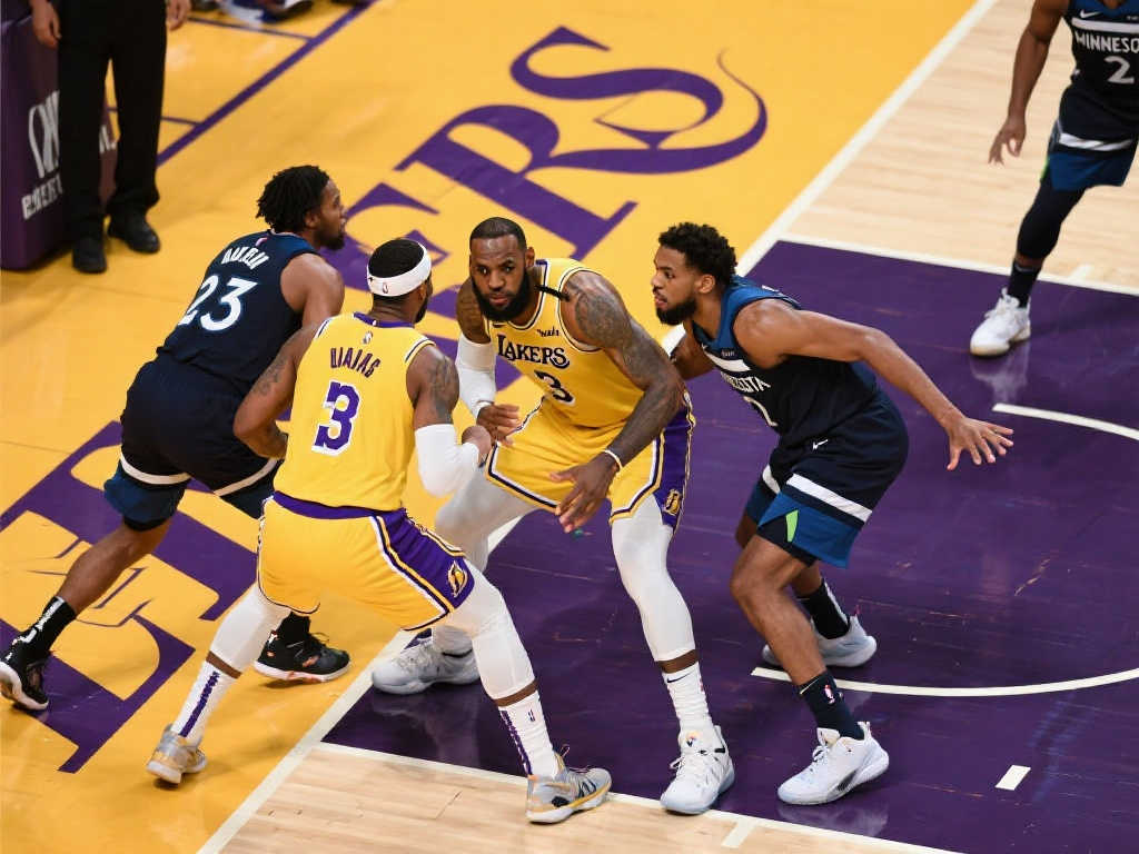逆袭扳平！湖人防守压制森林狼，三巨头爆发无人能挡